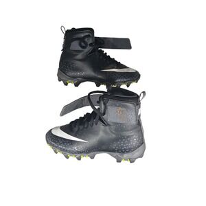 Nike Youth Football Cleats Black White Green‎ Size 1Y